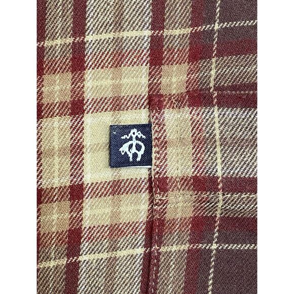 Brooks Brothers Flannel Plaid Red Cotton Button Down Long Sleeve Shirt Size XL - Picture 5 of 11